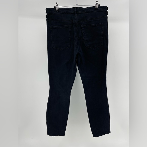 PacSun High-Rise Skinniest Ankle Jeans in Black, Distressed Details, Women's 30 - Picture 3 of 7
